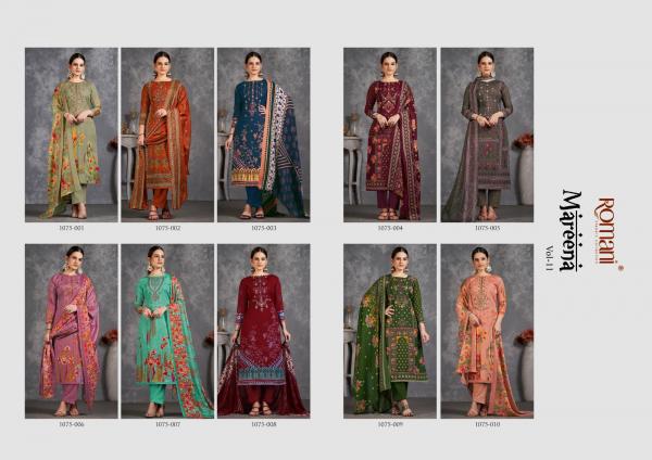Romani Mareena Vol 11 Cotton Designer Dress Material Collection